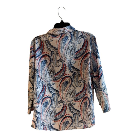 Alfred Dunner Multicolor Patterned Blouse - Picture 3 of 4